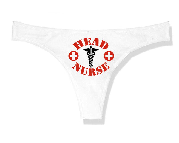 Head Nurse Thong Panties Sexy Slutty Funny Bachelorette Party Gift Panty  Play Doctor Healthcare Dr Nursing Womens Thong Panties 
