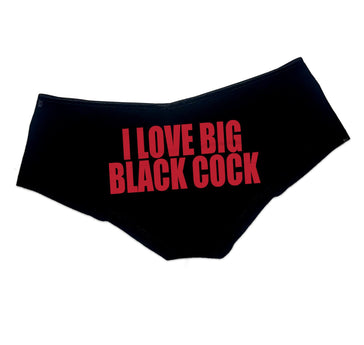 Queen Of Spades Panties Black Cock Slut BBC Boyshort Booty Shorts
