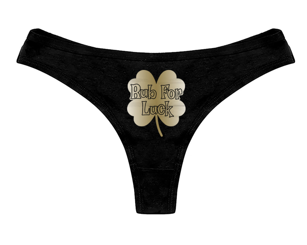 Rub For Luck Clover Panties St Patricks Day Funny Irish Sexy Naughty B –  NYSTASH
