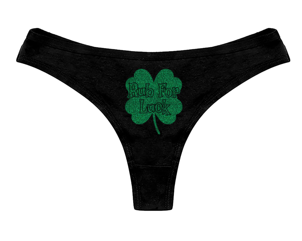 Rub For Luck Clover Panties St Patricks Day Funny Irish Sexy Naughty B –  NYSTASH